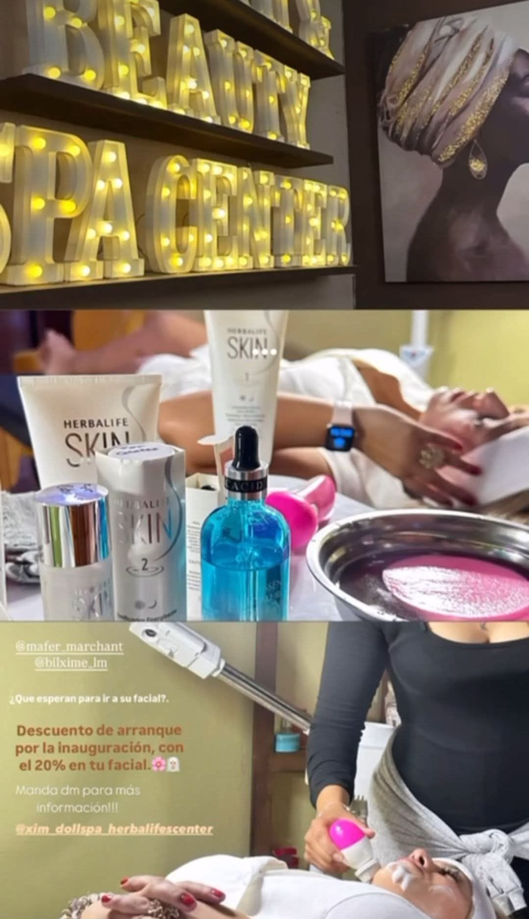 Tratamientos faciales en Spa Center